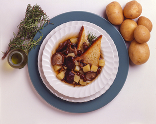 MINESTRA DI PATATE E FUNGHI