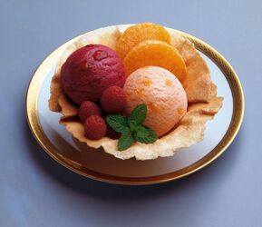 GELATO AL MANDARINO E FRUTTI DI BOSCO