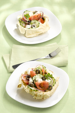 CESTINI CROCCANTI CON INSALATA RICCA