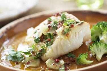 FILETTI DI MERLUZZO AL PEPE ROSA