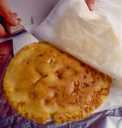 ROTOLO DI FRITTATA CON CAPRINO E PREZZEMOLO