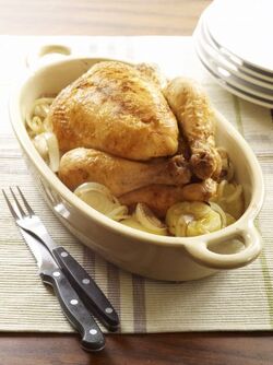 POLLO AL LIMONE CON PATATE E CIPOLLE