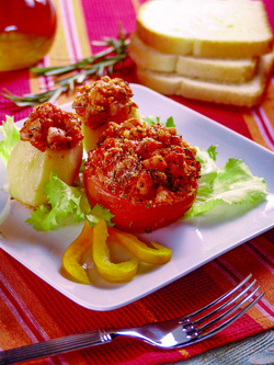 VERDURE RIPIENE CON RAG&Ugrave; DI TRIGLIA