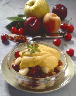 MACEDONIA CON GELATO ALLO ZABAIONE