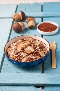 INSALATA DI FUNGHI E QUINOA