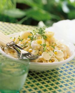 PIPE IN INSALATA CON MAIS E CUORE DI PALMA