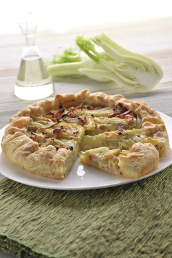 TORTA DI FINOCCHI E PANCETTA