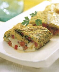 OMELETTE AI PEPERONI E MOZZARELLA OMELETTE AI PEPERONI E MOZZARELLA