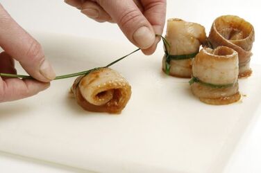 ROTOLINI DI SOGLIOLA AL VAPORE ALLO ZENZERO