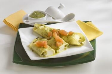 CANNELLONI CON PATATE FAGIOLINI E PESTO
