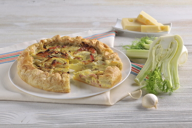 TORTA DI FINOCCHI E PANCETTA