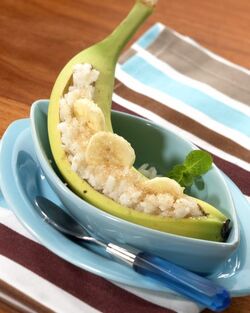 BANANE FARCITE CON RISO AL COCCO