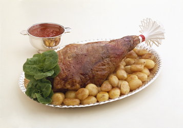 COSCIA DI TACCHINO ARROSTO CON PATATINE