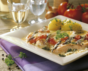 FILETTO DI SALMONE AL FORMAGGIO