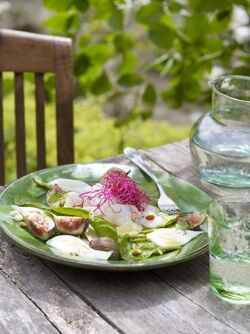 INSALATA DI BACCALÀ CON FICHI E SPINACI INSALATA DI BACCALÀ CON FICHI E SPINACI