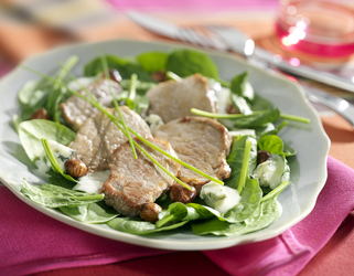 LONZA DI MAIALE CON NOCCIOLE E ROQUEFORT