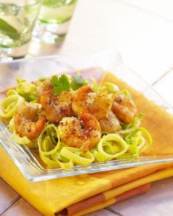 GAMBERI IMPANATI AL COCCO