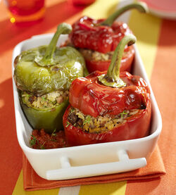 PEPERONI RIPIENI DI RISO