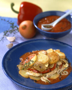 PASTICCIO DI PATATE ALICI E PEPERONI