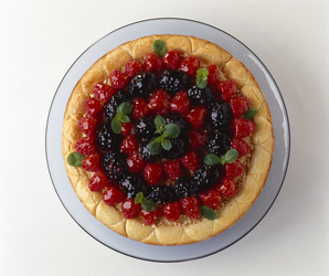 CROSTATA DI MORE LAMPONI E CREMA PASTICCERA