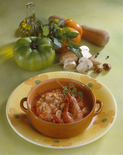 CODA DI ROSPO GAMBERI E FUNGHI IN UMIDO