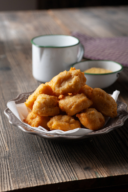 FRITTELLE SALATE DI POLENTA