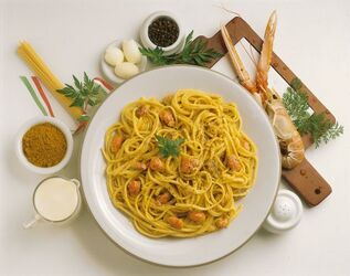 LINGUINE CON LA POLPA DI SCAMPI
