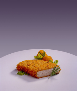 POLLO IMPANATO CON PATATE
