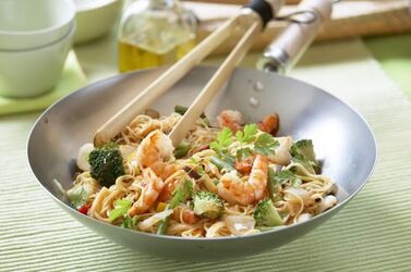 SPAGHETTI DI RISO AI GAMBERI