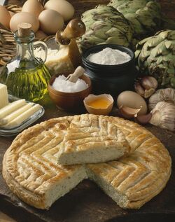 TORTA AI CARCIOFI E FORMAGGIO