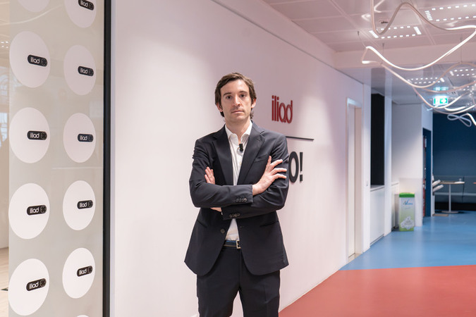 Milan Iliad press conference with CEO Benedetto Levi