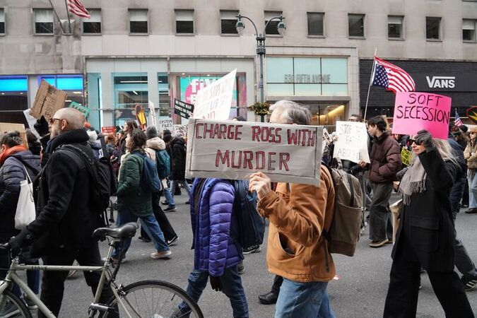 ICE Out for Good Protest in New York 10 Jan 2026