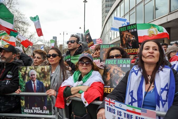 Iranian anti government protesters rally in London 15 Mar 2026 Iranian anti government protesters rally in London 15 Mar 2026