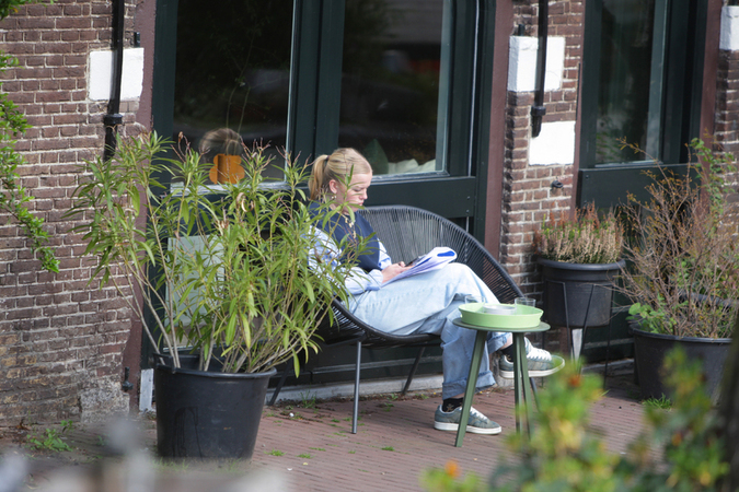 Daily Life Springtime Amsterdam