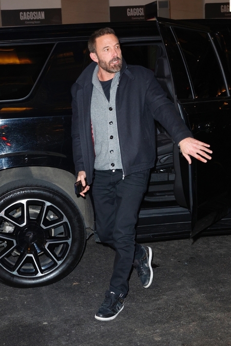 Ben Affleck arrives to the Surrey Hotel for dinner