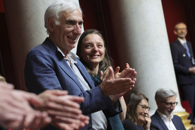 Jacques Paris and Cecile Kohler Applauded at the French National Assembly Paris
