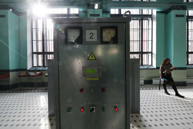 Russia Historical Substation No 4 in St Petersburg Russia