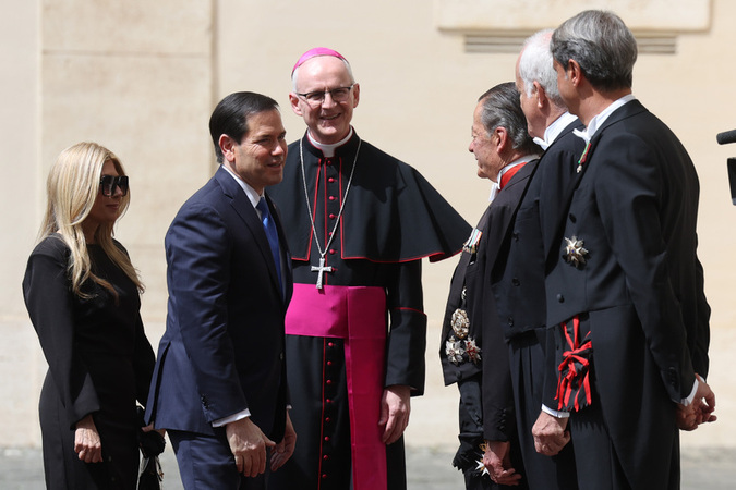 Religion Arrival of U.S. Secretary of State Marco Rubio to meet with Pope Leo XIV