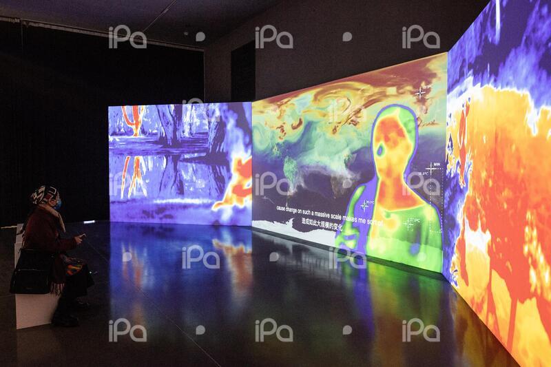 Wuhan Biennale 2022 is held in Wuhan Art Museum, Wuhan City, central China\