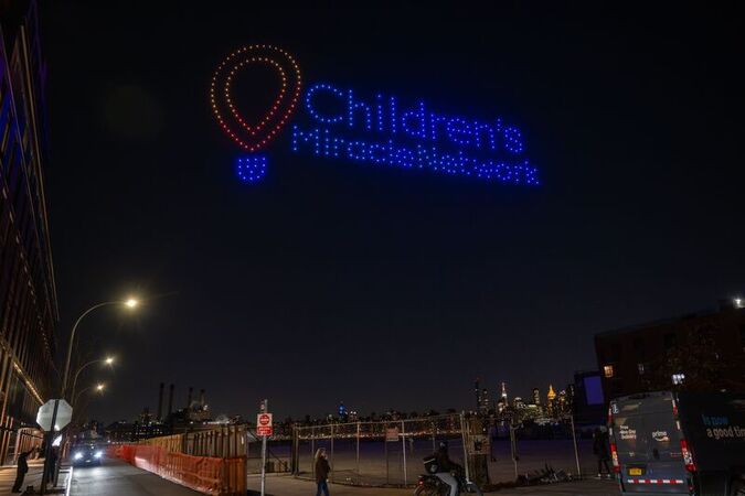 Drone show for the Children s Miracle Network New York USA 12 Jan 2026