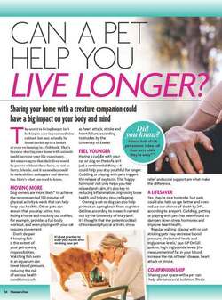 Can a pet help you live longer 