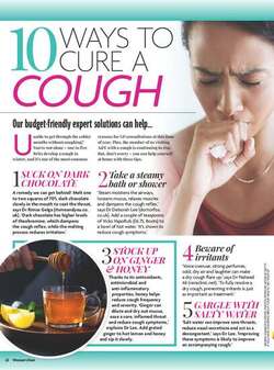 10 Ways to cure a cough