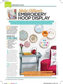 Make Embroidery hoop displays