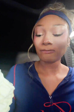 Megan Thee Stallion tried a viral butter ice cream cone while in New York City