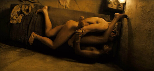 Tenika Davis naked in the new episode of Spartacus House of Ashur Season 1 Episode 8