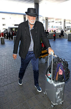 Mick Fleetwood Looking Spiffy At LAX
