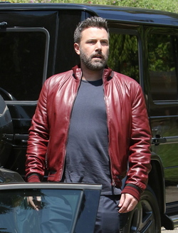 Ben Affleck Looking Cool In Leather Jacket Leaving Photo Shoot With Lindsay Shookus Part 2