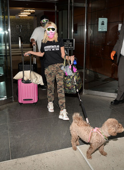 Kristin Chenoweth on her way to the Airport