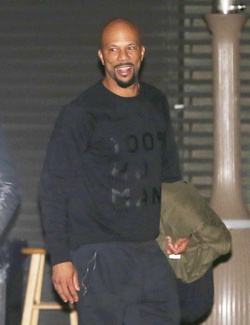 Common enjoys a night out with family at Soho