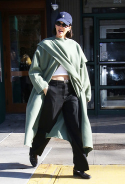 Kendall Jenner leaving Bar Pitti Restraurant NYC